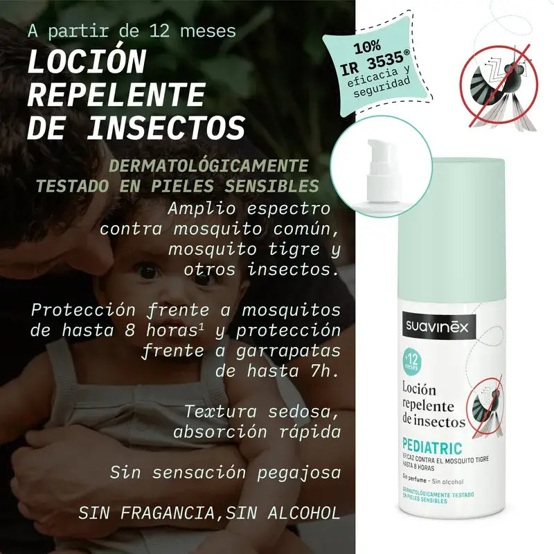 Suavinex Lotion anti-moustiques, +12 mois, 100 Ml