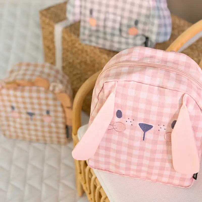 Sac à dos de puériculture Suavinex, lapin, rose