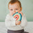 Suavinex Silicone Teether +0 Months, Rainbow, Blue