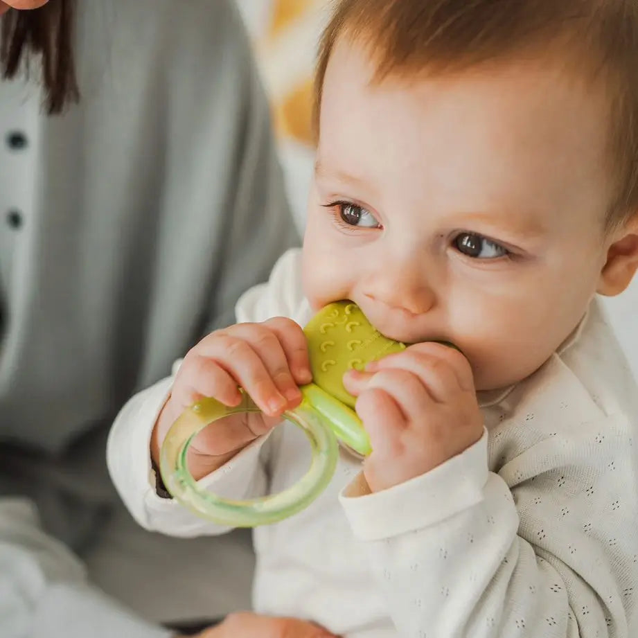 Suavinex Silicone Teether +4 Months, Cooling, Green