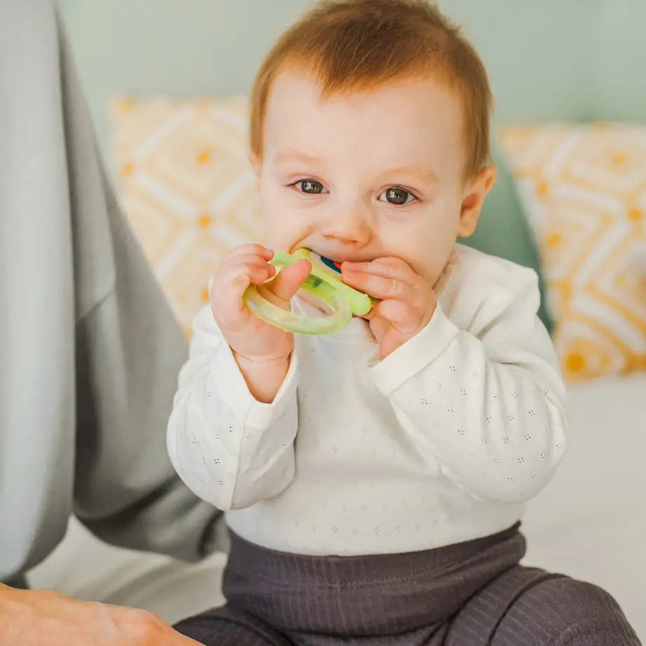 Suavinex Silicone Teether +4 Months, Cooling, Green