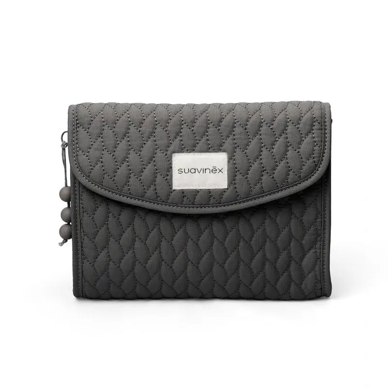 Trousse de toilette en tissu pour nouveau-né Suavinex, gris