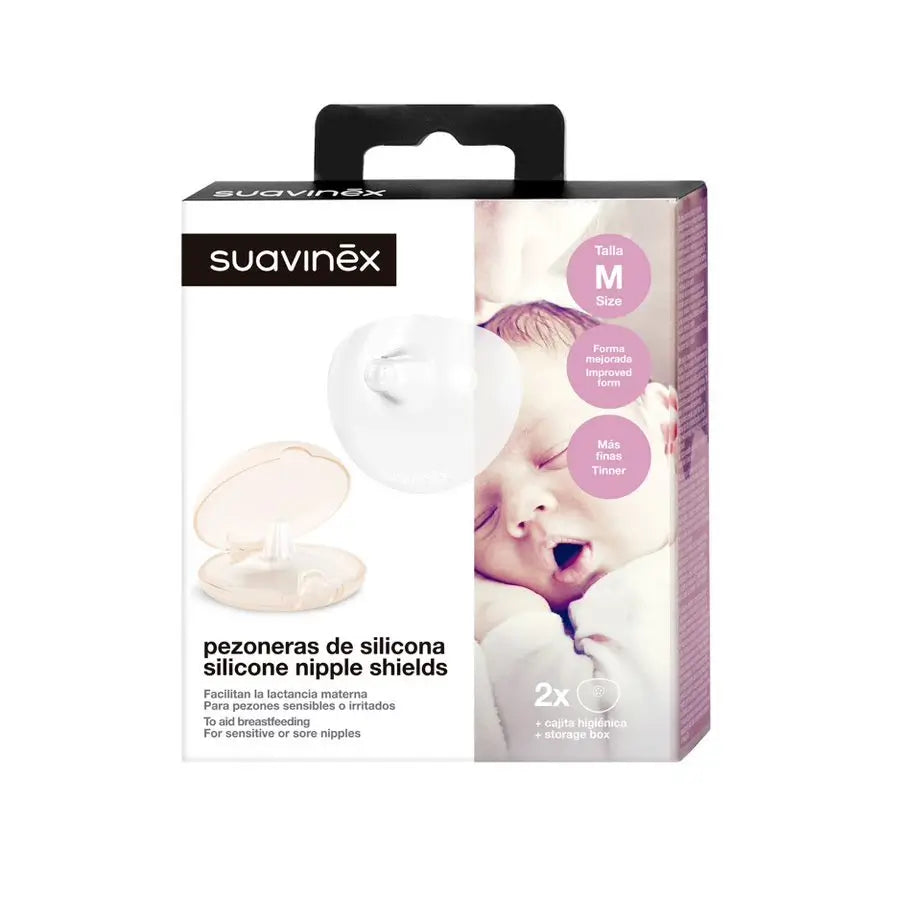 Suavinex Boucliers Mamelons Silicone Taille M 2 Uds