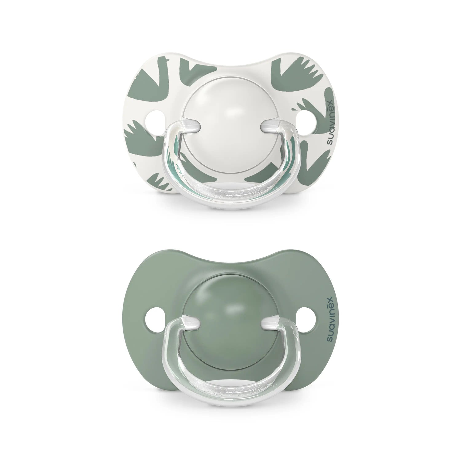 Suavinex Pack Pacifiers Green With Physiological Silicone Teat Sx Pro, 6-18 Months, 2 units