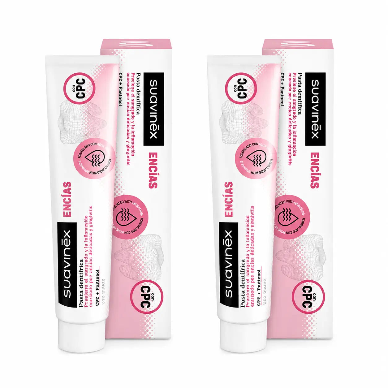 Suavinex Dentifrice Gencives, usage quotidien, 75 ml, pack 2