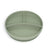 Suavinex Assiette en silicone avec ventouse et divisions, +6 mois, vert