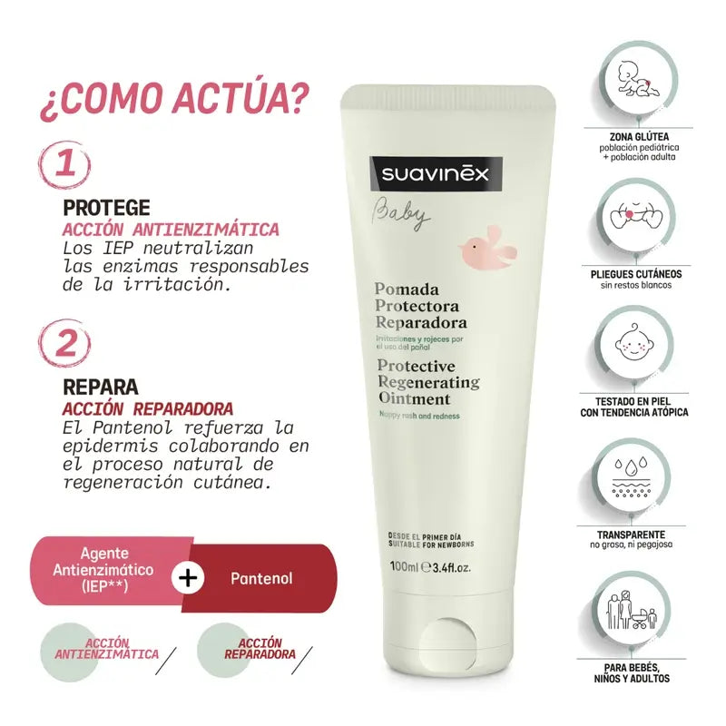 Suavinex Protective Repairing Nappy Ointment, 100 Ml