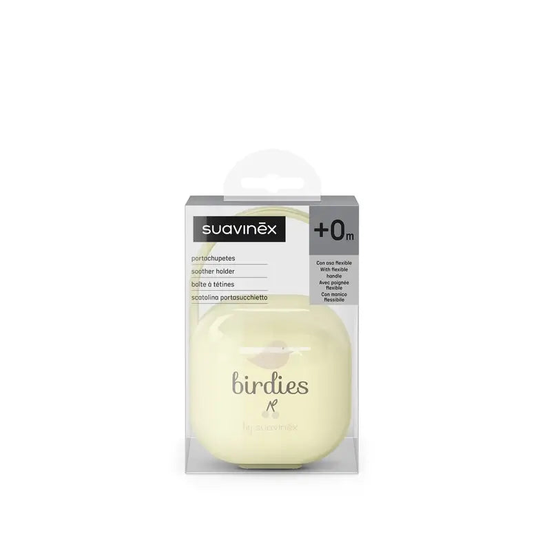 Suavinex Porte sucette +0 mois Birdies Beige