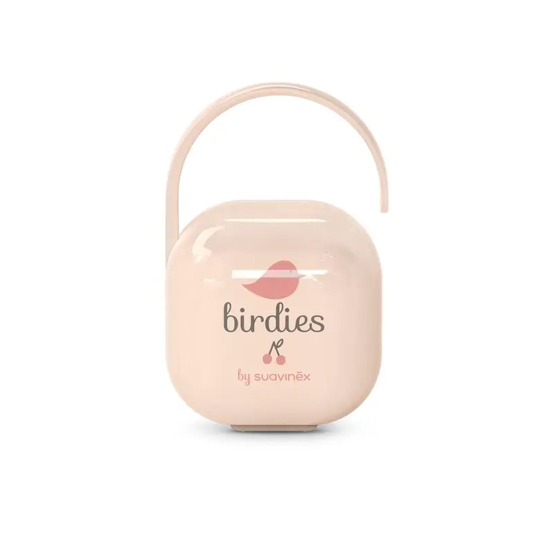 Suavinex Porte-tétine +0 Mois Birdies Rose