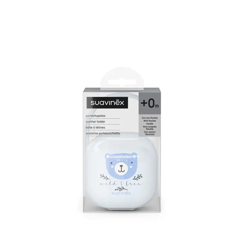 Suavinex Porte sucette +0 mois Wild&Free Blue