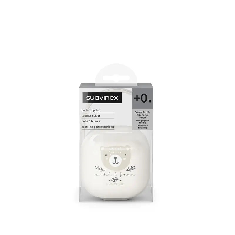 Suavinex Porte sucette +0 mois Wild&Free Beige