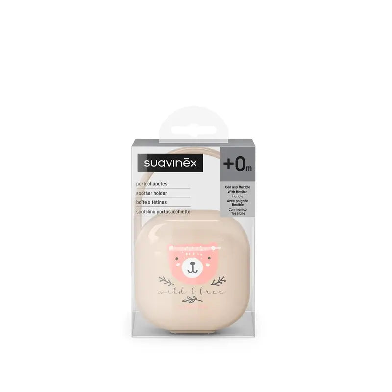 Suavinex Porte sucette +0 mois Rose Wild&Free