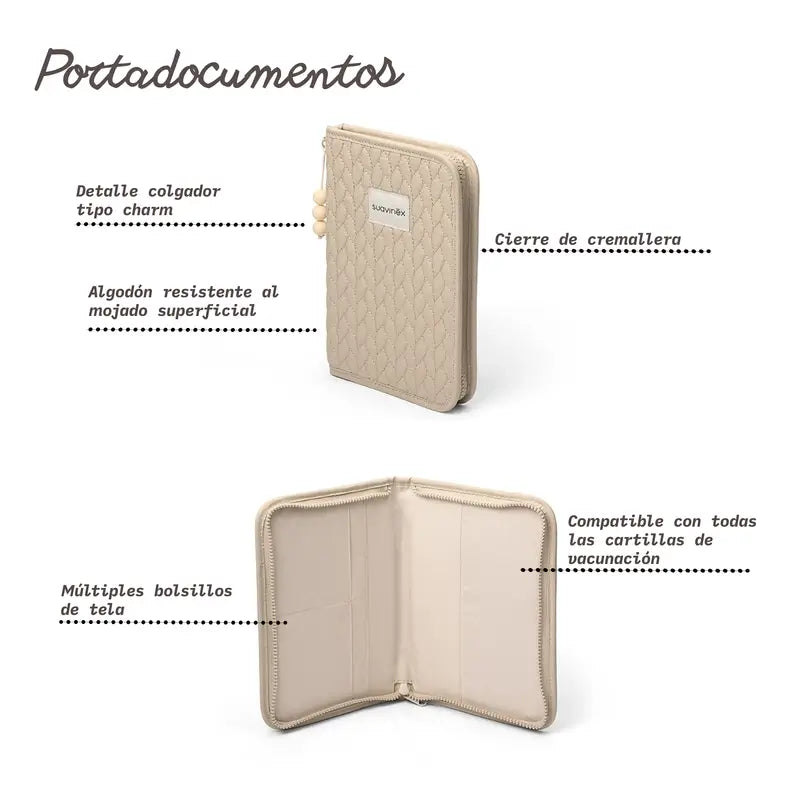 Porte-documents Suavinex, gris