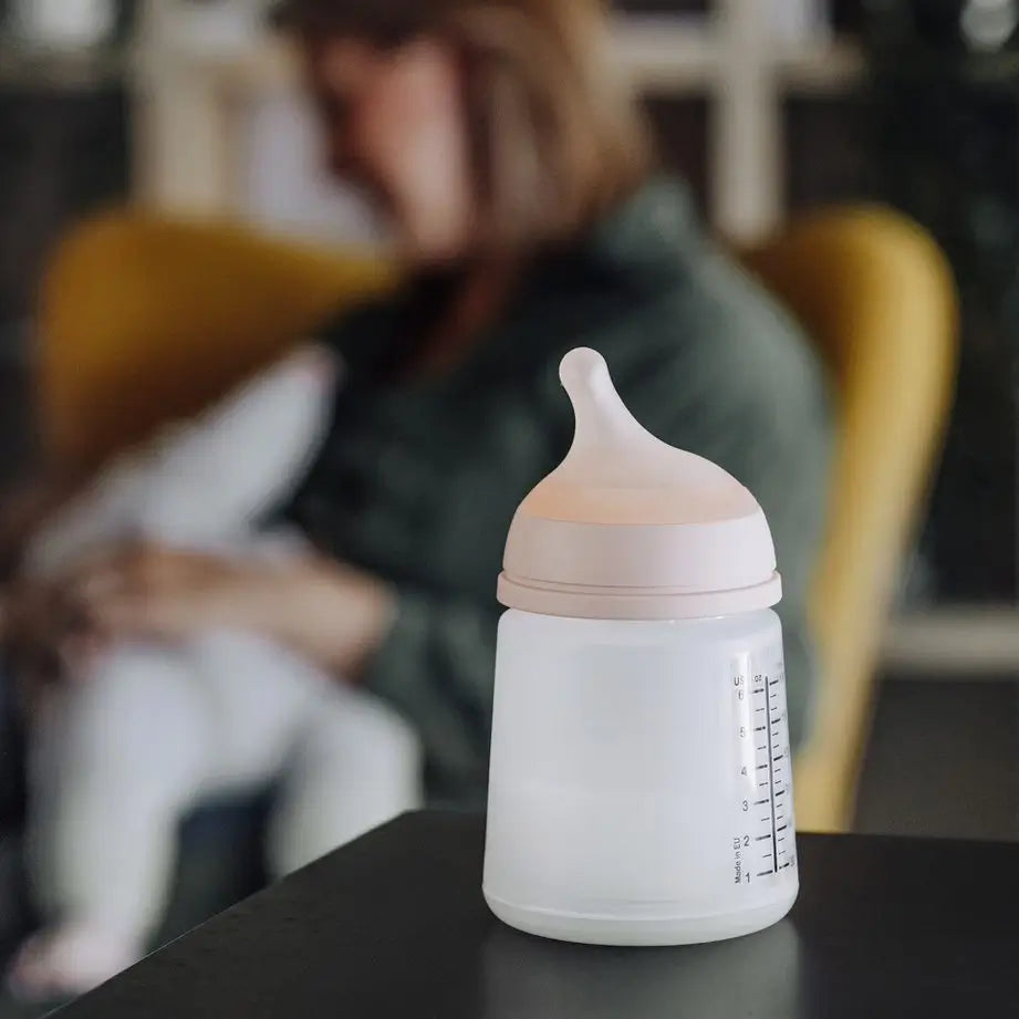 Suavinex Zero-Zero Bottle Set 180 Ml, Adaptable Flow, With Anti-colic Refill Bag
