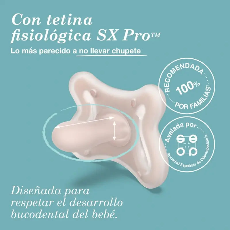 Suavinex Biberon anti-colique + sucette Zéro Zéro. Juste