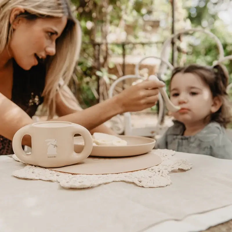 Suavinex Baby Tableware +6 Months, Pink