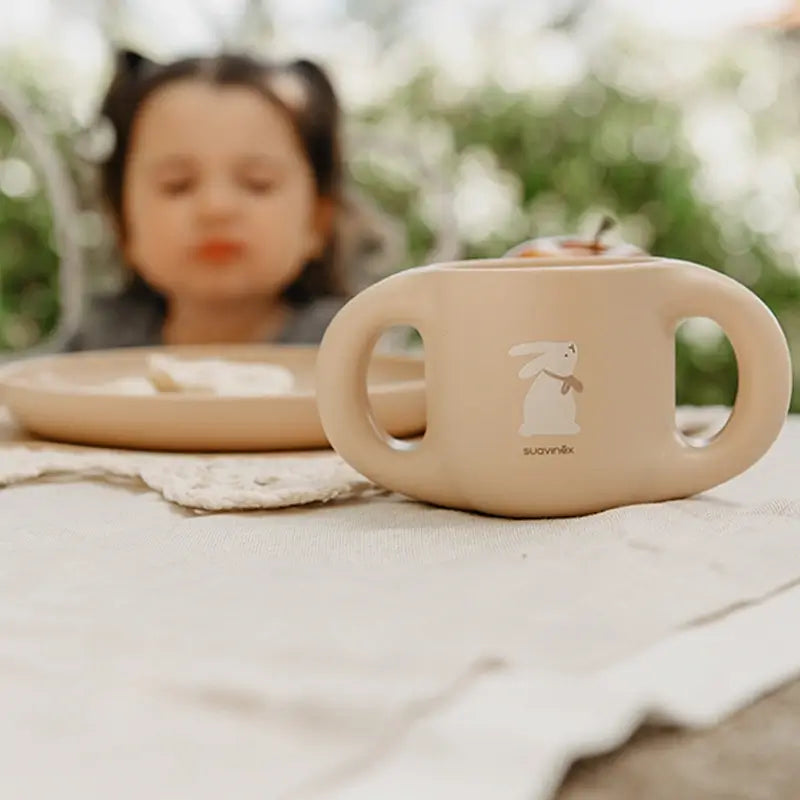 Suavinex Baby Tableware +6 Months, Pink