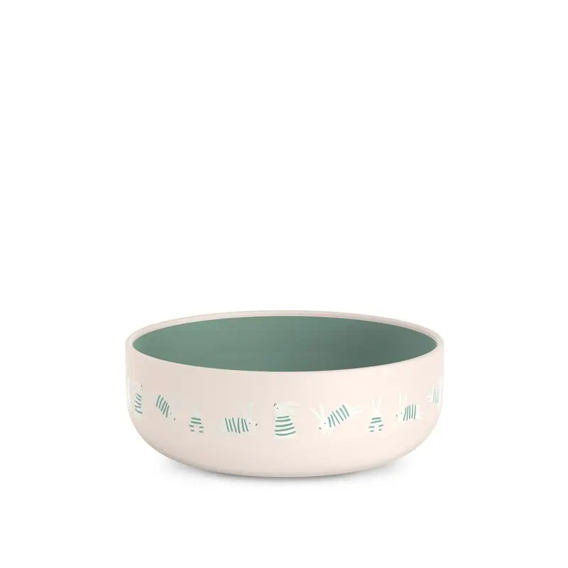 Suavinex Baby Tableware +6 Months, White Green