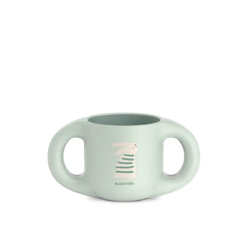 Suavinex Baby Tableware +6 Months, White Green