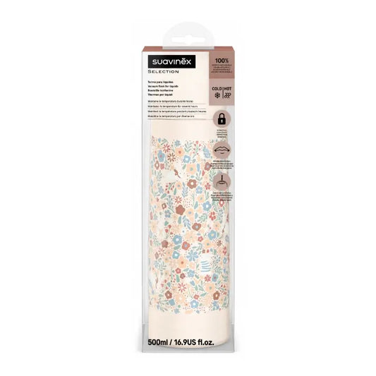 Thermos liquide Suavinex 500 Ml, Fleurs du pays des merveilles