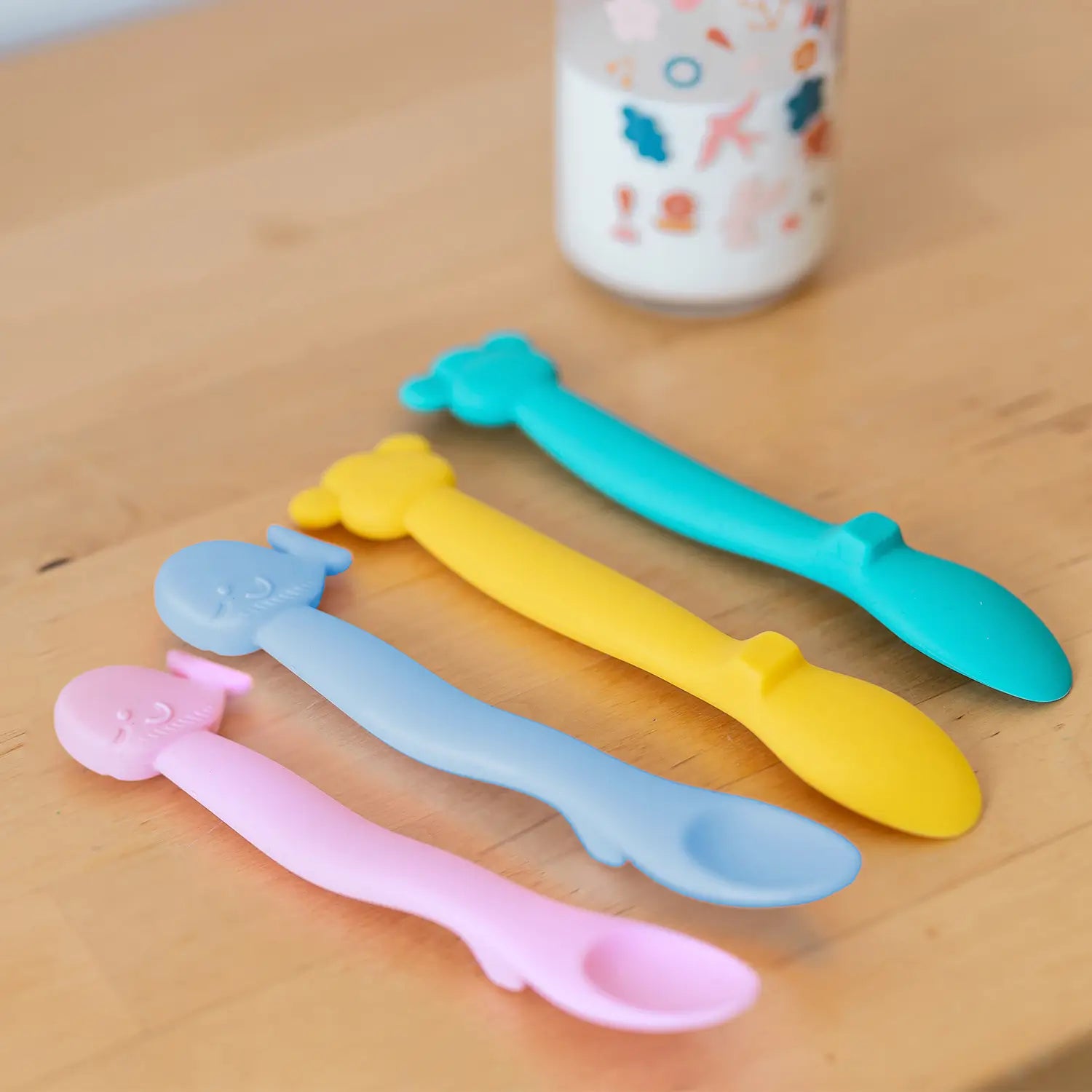 Suavinex Cuillère en Silicone pour Bébé +4 Mois, Couleur Verte