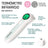 Thermomètre infrarouge Suavinex avec sac de transport et piles