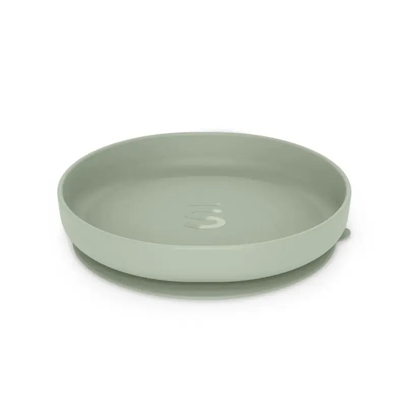 Suavinex Vaisselle en silicone 4 pièces avec ventouse, +4 mois, vert