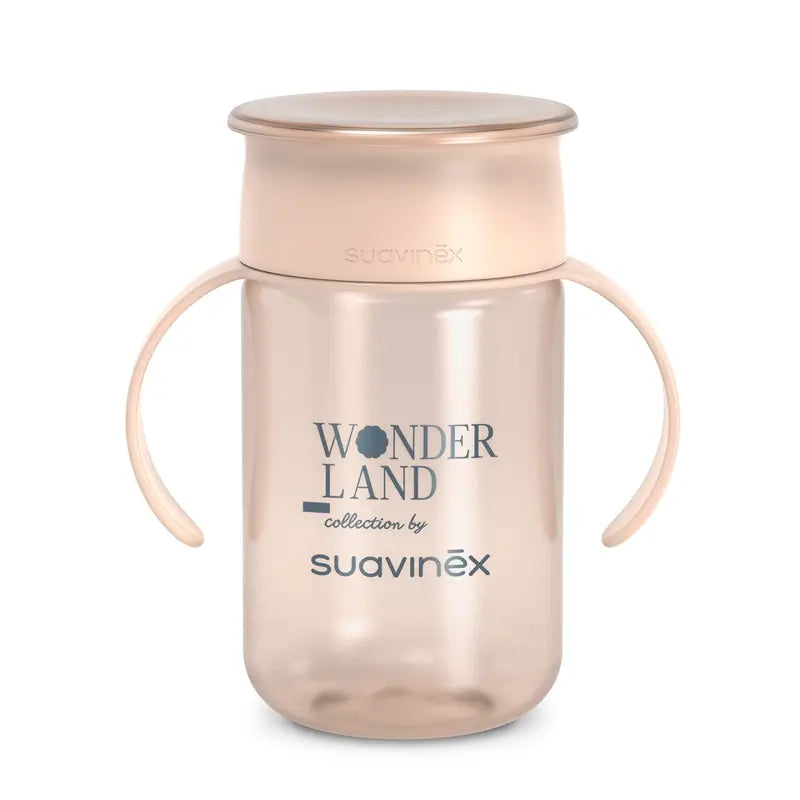 Suavinex 360 Tasse anti-goutte 340 ml, +12 mois, Wonderland Pink