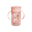 Suavinex 360 Tasse d'apprentissage avec poignées 340 ml, anti-déversement, +12 mois, rose