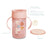 Suavinex 360 Tasse d'apprentissage avec poignées 340 ml, anti-déversement, +12 mois, rose