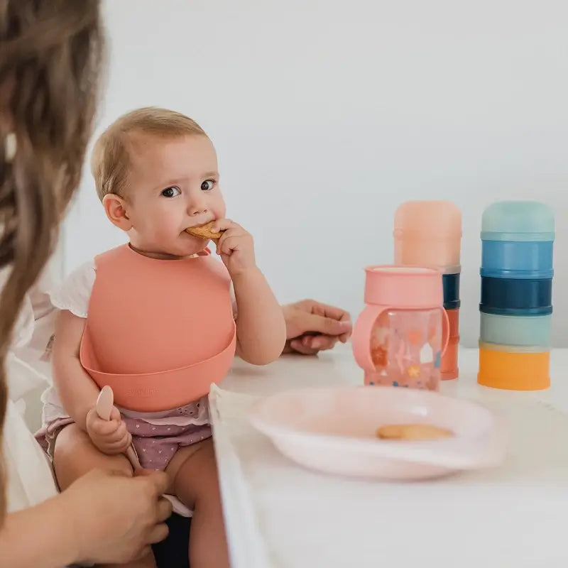 Suavinex 360 Tasse d'apprentissage avec poignées 340 ml, anti-déversement, +12 mois, rose