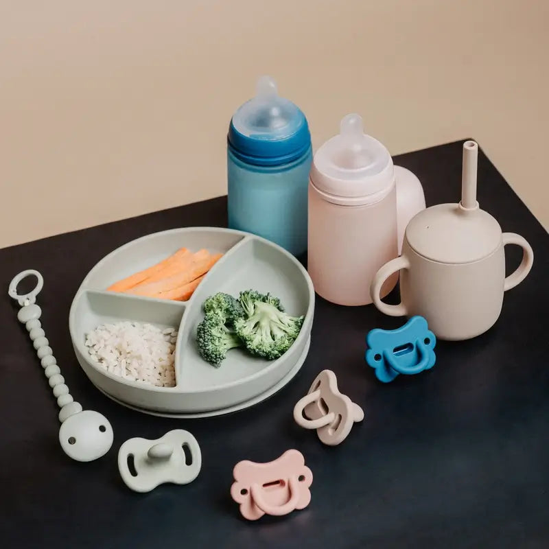 Suavinex Tasse d'apprentissage 3-en-1 en silicone, +6 mois, rose
