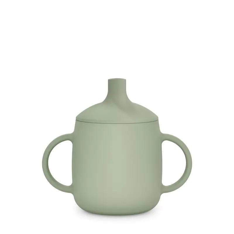 Suavinex Tasse d'apprentissage 3-en-1 en silicone, +6 mois, vert