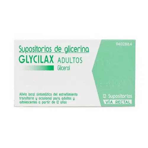 Glycilax Glycerine Suppositories Adult 12 Suppositories