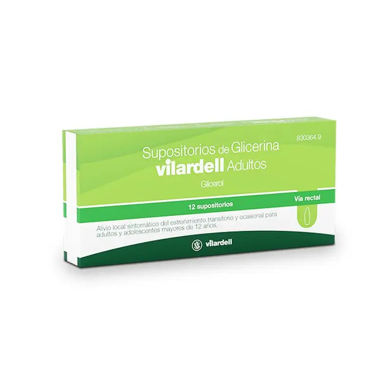 Glycerine Suppositories Vilardell Adults 12 Suppositories Blister
