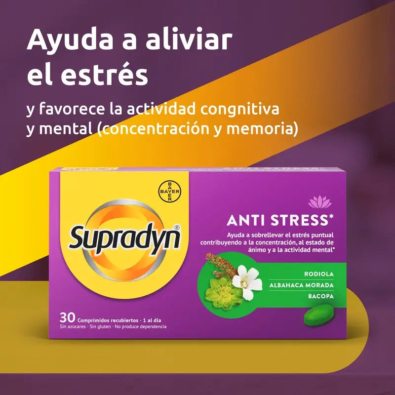 Supradyn Anti Stress Concentration et Mémoire, 30 Comprimés