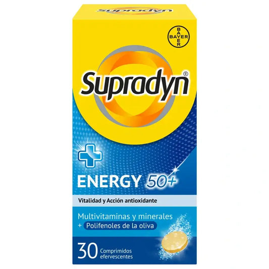Supradyn Energy 50+ Vitamines et énergie, 30 comprimés effervescents