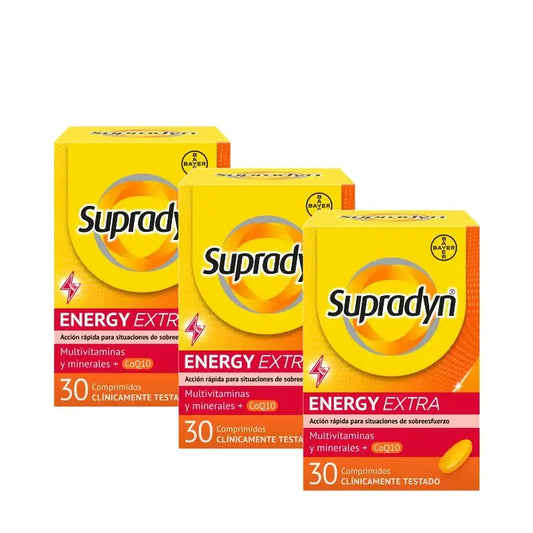 Supradyn Energy Extra Sport : vitamines et énergie, lot de 3 x 30 comprimés