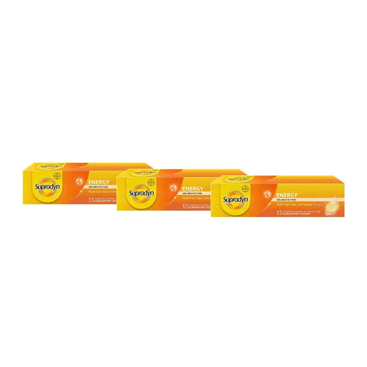 Supradyn Energy : vitamines et énergie, lot de 3 x 15 comprimés effervescents