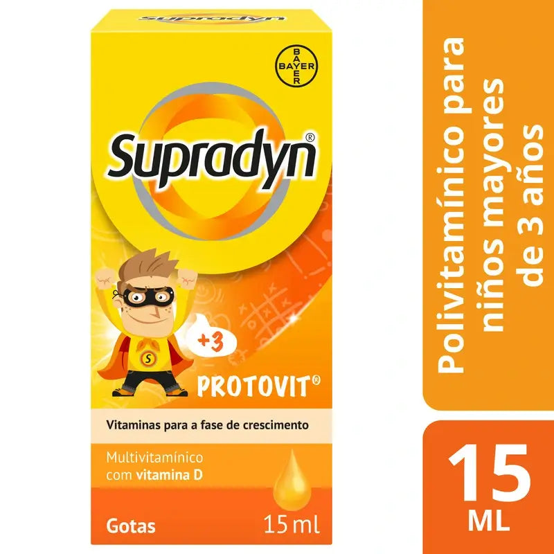 Supradyn Protovit Vitamines et minéraux pour enfants, 15 ml