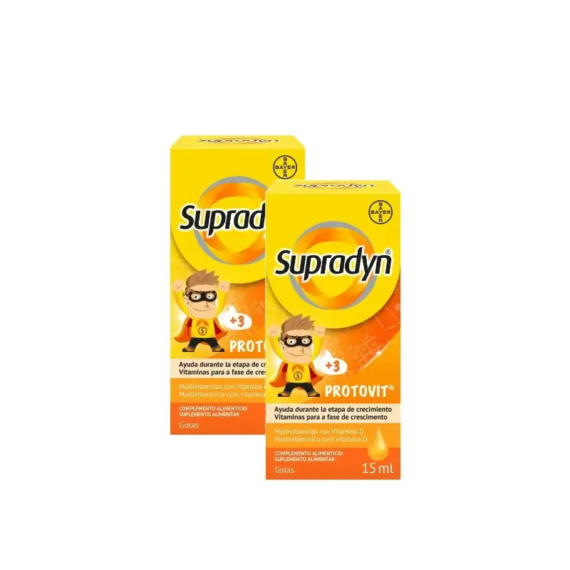 Supradyn Protovit Vitamines et minéraux pour enfants, lot de 2 x 15 ml