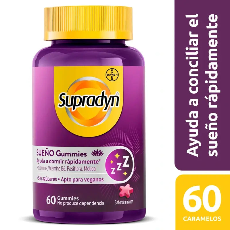 Supradyn Sleep & Serenity Gummies Melatonin & Vitamin B6 , 60 gummies