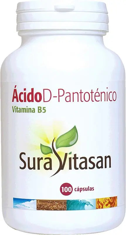Sura Vitas Pantothenic Acid 500 Mg, 100 Capsules
