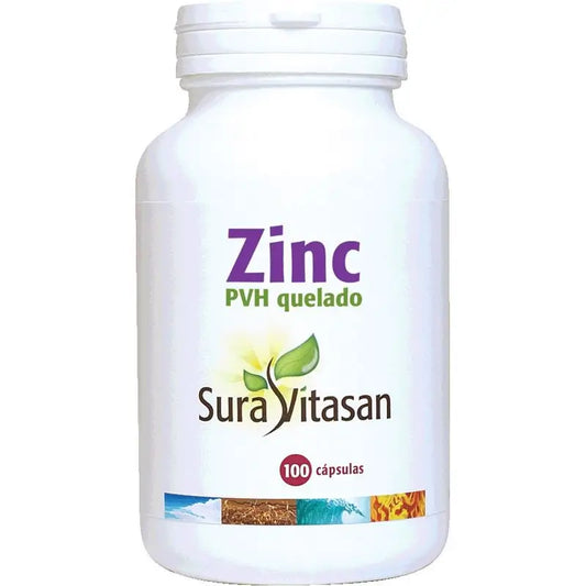 Sura Vitas Zinc Pvh Chelated 25 Mg , 100 capsules