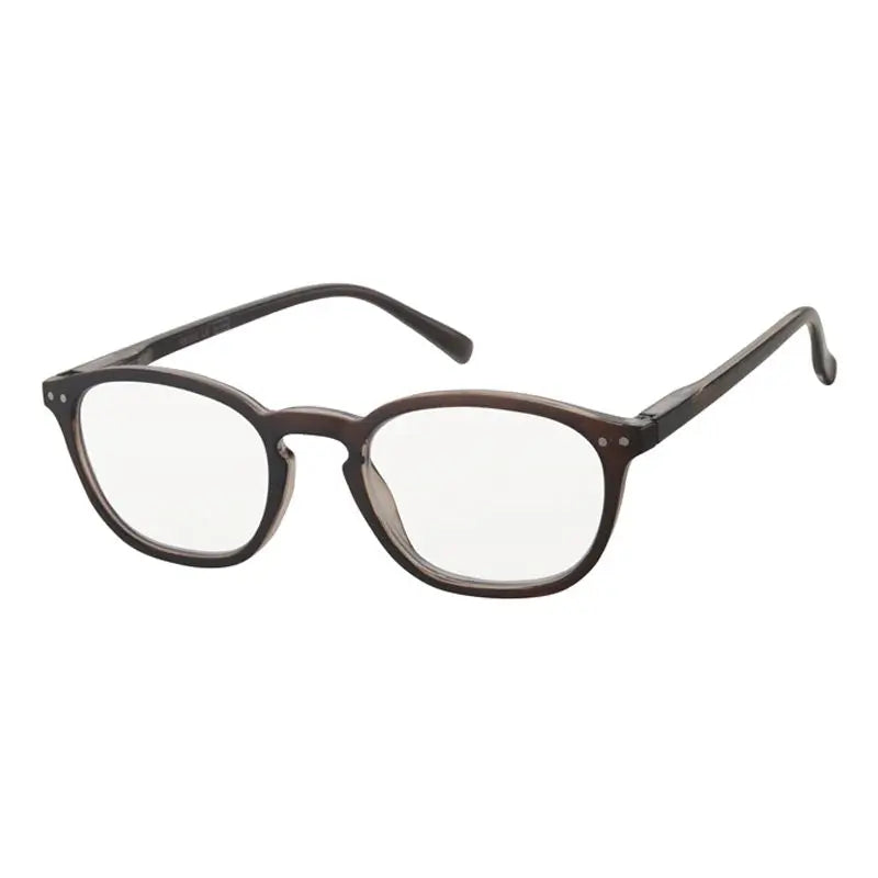 Surgicalmed Euro Optics Halo Presbyopia Reading Glasses (Brown with Silver Decoration) (+1.00) Brown with Silver Decoration, 1 piece