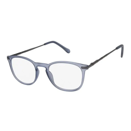 Surgicalmed Euro Optics Presbyopia Reading Glasses Light (Matte Blue Clear & Dark Grey Temples) (+1.50) Matte Blue Clear & Dark Grey Temples, 1 piece