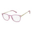 Surgicalmed Euro Optics Presbyopia Reading Glasses Light (Matte Pink Transparent & Gold Temples) (+3.00) Matte Pink Transparent & Gold Temples, 1 piece
