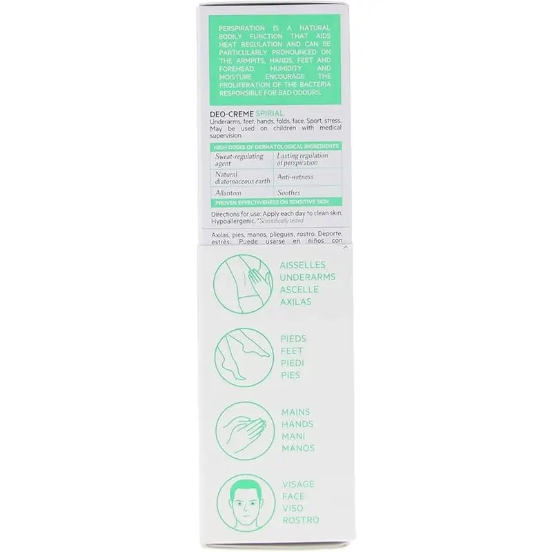 SVR Spirial Duo Déo-Crème Anti-Transpirante 48h, 2x50 ml