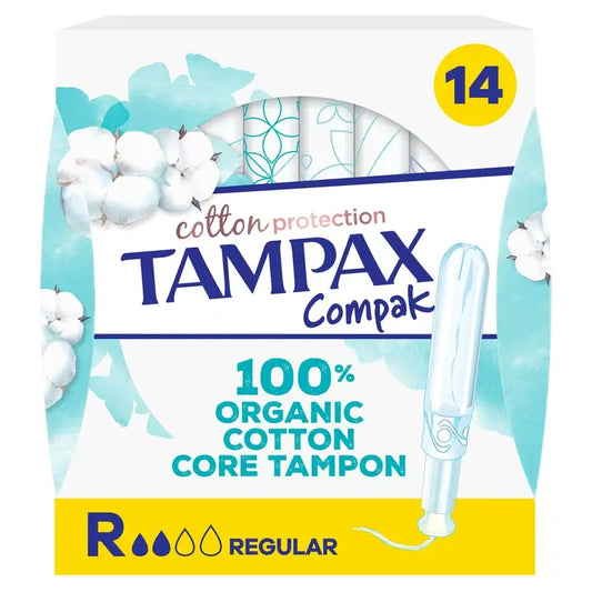 TAMPAX Cotton Protection Regular Tampons with Applicator 16 units