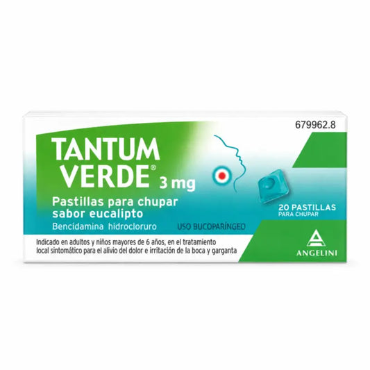 Tantum Verde Arôme Eucalyptus 20 pastilles